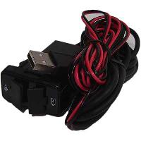 Разъем в штатную заглушку TOYOTA, 2 USB* 2.1 mA + кабель USB, тип B   YCL302-B 