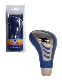 Ручка кулисы КПП синяя / хром Nova Bright 37813