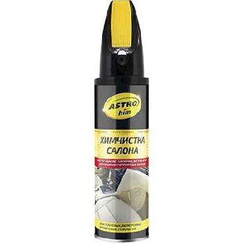 Очиститель-Химчистка салона с щеткой, спрей 650 мл AC3446 ASTROhim (уп.12 шт.)