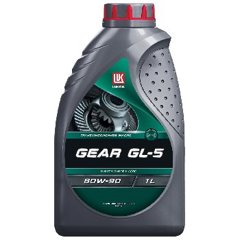 Масло трансмиссионное ЛУКОЙЛ GEAR 80W90 GL-5, 1л. минеральное (уп.12 шт.)