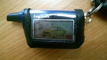 Чехол на брелок сигнализации SCHER-KHAN Logicar 1/2/3/4/5i/6i, кожа, черный