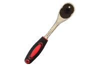 Трещотка (рукоятка с храповиком) 1/2 дюйма, 24 зуба, обрезиненная цветная ручка L250 мм, CT-120109