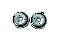 Сигнал электрический 12V дисковый D 98мм, серебро (высокий+низкий), к-т  DL120GD (1/24)