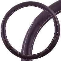 Оплетка экокожа с перфорированными вставками Art-4, M (37-39 см), черная SKYWAY S01102312