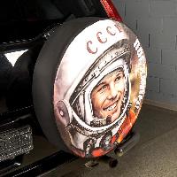 Чехол запасного колеса экокожа-полиэстер R15 D67см ПОЕХАЛИ SKYWAY S06301072