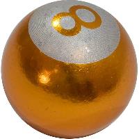 Колпачок для камеры металлический шарик Шар бильярдный (к-т 4 шт), металлик желтый VC - 164
