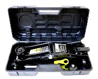 Домкрат подкатной  2 т (высота подъема 128-300 мм) с ручкой, в пластиковом кейсе S330 