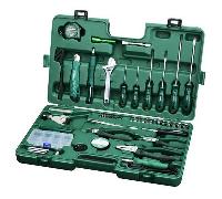 Инструмент электромонтажный ( 56 предметов) с мультиметром и паяльником 09536  SATA   