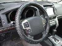 Оплетка экокожа 47 см XXXL 232 BK черная Скания,Паз,Ивеко