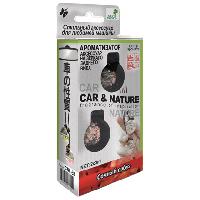 Ароматизатор подвесной жидкий флакон стекло/дерево Car&Nature, Сочный арбуз (2х3мл),CNL-58,к-т