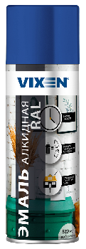 Краска-спрей эмаль Синяя (RAL 5005) , 520мл  VX15005 VIXEN (уп.12шт)