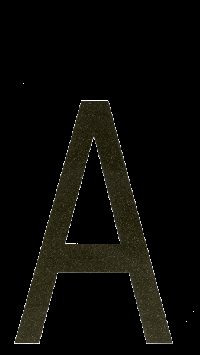 Наклейка-дубль номерного знака БУКВА А  (18*33 см) наружная