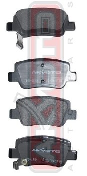 0446605041 Колодки тормозные дисковые AKYOTO AKD-1838 T.Avensis ADT/ZRT27# 08-11 RR