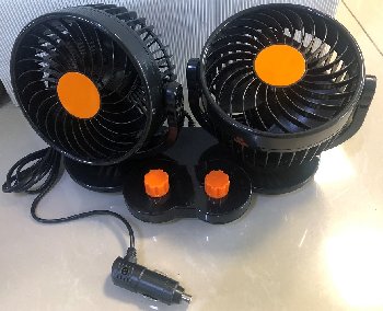 Вентилятор двойной 24V D130мм, 2 регулятора, T 518