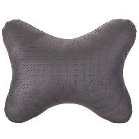 Подушка подголовник Косточка экокожа, Серая, SKYWAY S08001002 (1/15)