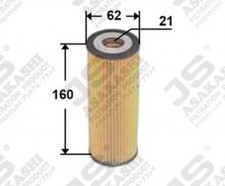 SsangYong Action/ Kyron фильтр масляный (картридж) Oil Filter (element) (1621803009/1621843025)