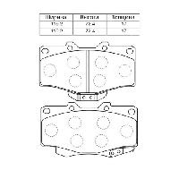 PF-1219/1351/1387  Колодки тормозные дисковые G-brake GP-02082 (0446535040, 04465YZZDH)