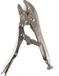 Зажим-тиски ручные, изогнутые губки, L 144мм (5"), с фиксатором    71101 SATA  (1/6)