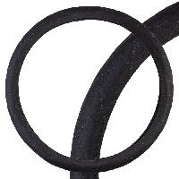 Оплетка экозамша (алькантара) с прострочкой Large-1 (47-49см) 3XL Черная SKYWAY