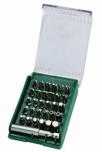 Биты 6,3 мм-1/4, металлическая рукоятка, пластиковый пенал (31 предмет), к-т   09332 SATA 