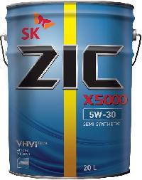 Масло моторное ZIC X 5000  5w30  CI-4/DH1,20L  п/синт диз  