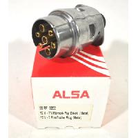 Разъем кабеля тягач-прицеп (вилка) 12 V, алюминий  (42253)