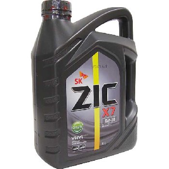 Масло моторное ZIC X7 Diesel  5w30 CF/SL (A3/B3, A3/B4), 4л  (синтетика) (1/4)