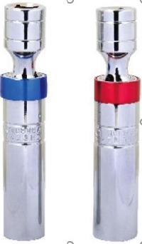 Головка свечная 3/8" (12 гран) 16мм тонкостенная, с карданом с магнитом 81517 TStop  