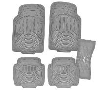 Коврики Полиуретан 5 пр (п:72*49см,з:44*49см,c:26*60см) Hot-2, Серый, к-т  SKYWAY S01702041