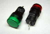 Индикатор круглый диодный цветной 2 контакта д.16 24V  