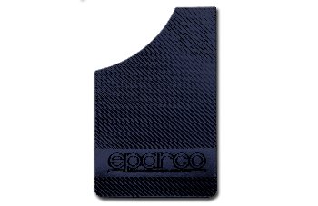 Брызговик плоский 370*220, надпись SPEED&GO, карбон металлик черный, (4 шт), к-т (1/25)  малый