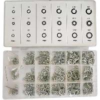 Шайбы (набор 720 предметов) гроверные, зубчатые, стопорные, многолапчатые  (34226)