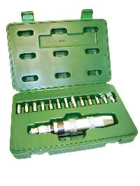 Отвертка наборная ударно-поворотная с набором бит (15 предметов) кейс, к-т 09601 SATA  