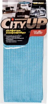 Салфетка Микрофибра 36*65см (CA-111) Сrystal Waffle, шт. CityUp  (1/160)