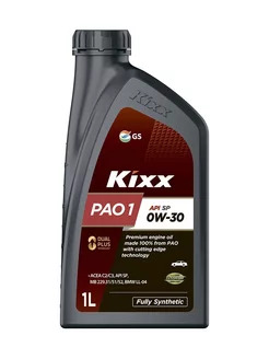 Масло моторное GS Oil Kixx PAO1  0W30 SP ( 1л.) (уп.12 шт.) PAO1-Synt