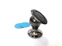 Держатель телефона магнитный, на панель, металл круглый, разборный (D 4см, h 4.5см) Черный CXP018 