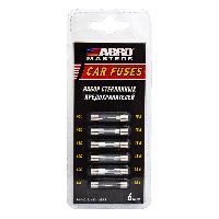 Предохранитель стеклянный 6*32мм (набор 6шт) 10-30А, блистер,  к-т   FU-AGC-1-AS-RE  ABRO