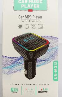 FM Модулятор-bluethooth, 12-24V, 2USB 3.1/1A, HandsFree, LED дисплей, UN-M012