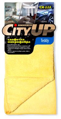 Салфетка Микрофибра 35*40см (CA-115) Teddy Роскошный шелковый ворс, шт  (уп10шт) (10/200) CityUp 