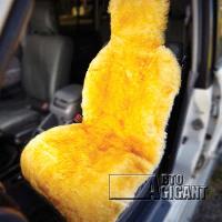 Накидка Мех натуральный овчина, передняя, короткий, светло-желт с темными кончиками,1шт.