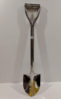 Лопата автомобильная заостренная метал хром, ковш 220*170мм,V-обр. ручка, L 820 мм BXG-001