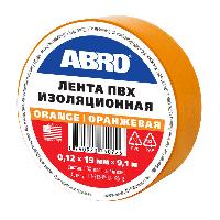 Изолента ПВХ ( 19мм* 9.1м) ABRO Оранжевая, шт. (1/500)