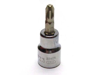 Наконечник 3/8" L48 мм со вставкой POZI-DRIVE PZ#3  22403 SATA  (1/6)