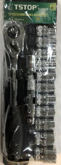 Набор инструментов (13 предметов) трещетка 1/2 ", головки10-24 мм+, к-т   07213 TStop