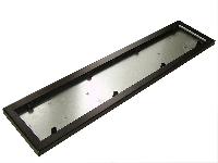 Рамка номера металлическая антивандальная, Черная,  SLP 29-B, шт.