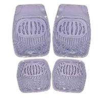 Коврики Cиликон 4 пр (69*48 / 48*48 ) ванночки, Rain-1, прозрачный, к-т  SKYWAY S01702021