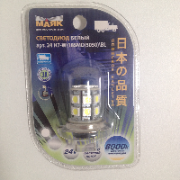 Светодиодная лампа H 7 24V 18 SMD WHITE P*26d (24H7-W\18SMD\BL) блистер, шт   Mаяк