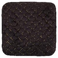 Накидки экозамша, переднее сиденье без cпинки 41*41см, ЧЕРНЫЕ с золот строчкой, шт.SKYWAY S01304004