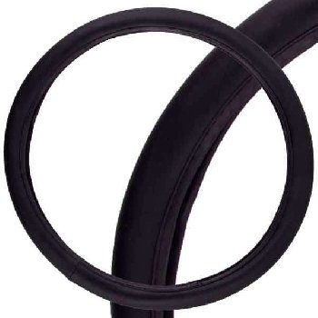 Оплетка экокожа гладкая Top-1, L (39-41 см), черная SKYWAY S01102020