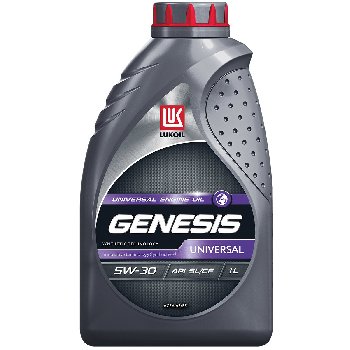 Масло моторное ЛУКОЙЛ GENESIS UNIVERSAL 5W30 SL/CF полусинтетика,  1л (уп.12шт)